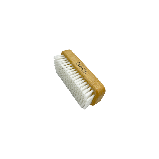 Dural Beech Wood Hand and Nail Brush with 7 rows of nylon bristles for cleaning hands and nails, by Pasteur Pharmacy.