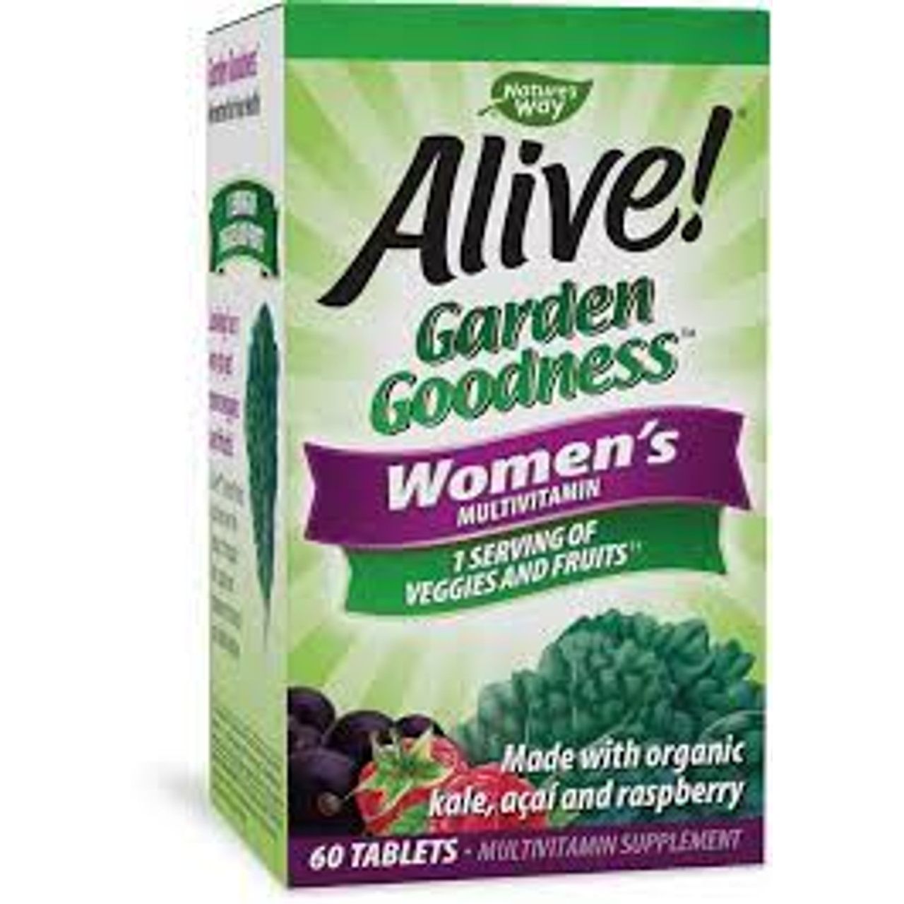 Alive Women's Multivitamin tablets by Pasteur Pharmacy, bottle of 60 tablets for daily health support.