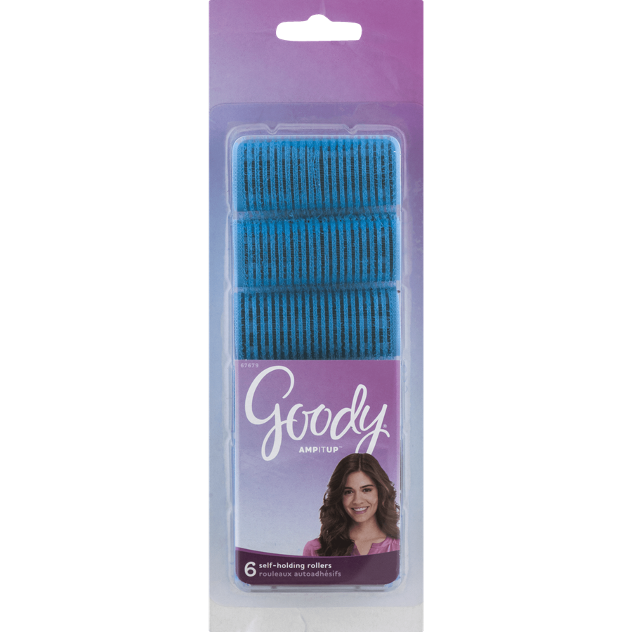 Medium Goody Self Holding Hair Rollers from Pasteur Pharmacy, set of 6, for effortless styling and volume.