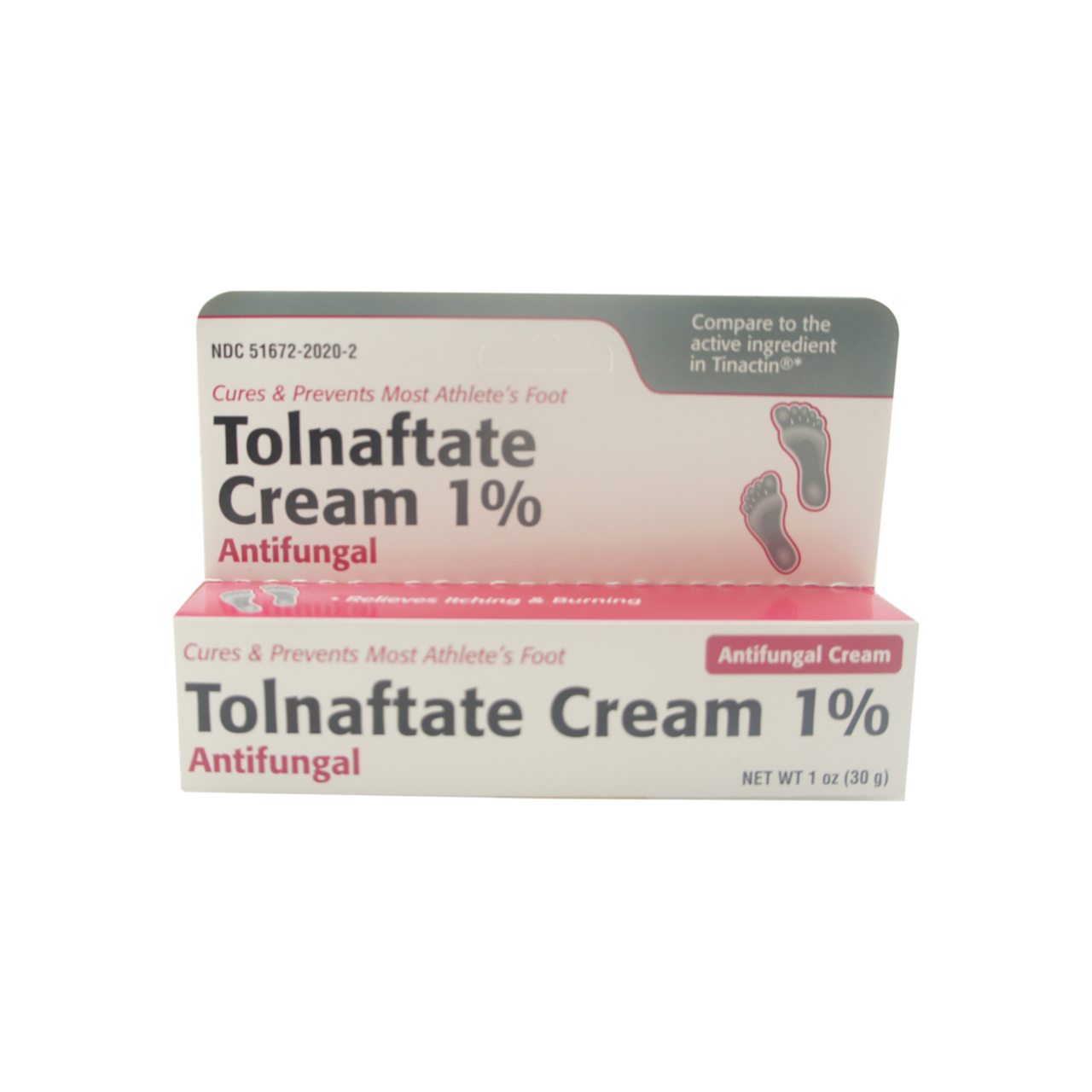 Tube of Tolnaftate Taro 1% antifungal cream from Pasteur Pharmacy, 0.5 oz, showing the product and packaging in a health and beauty setting.