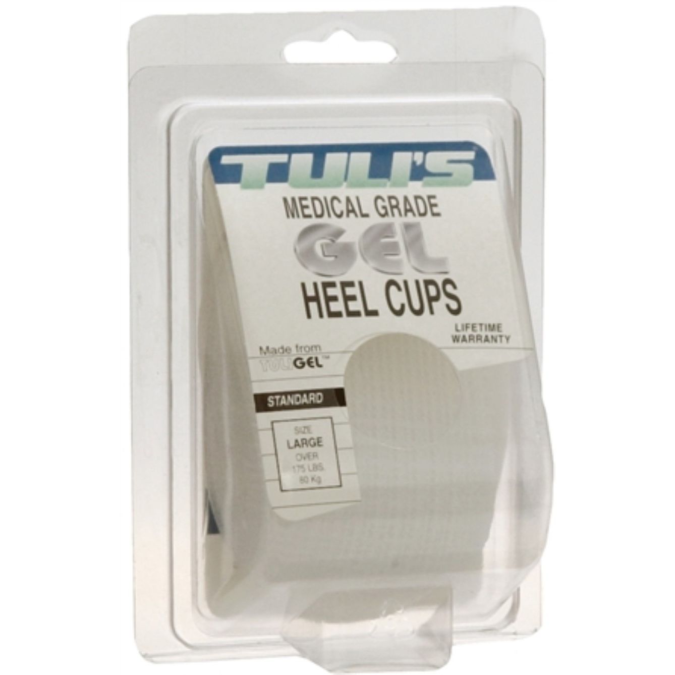 Large Tuli's Gel Heel Cup from Pasteur Pharmacy, designed for heel pain relief and comfort in health and beauty products.