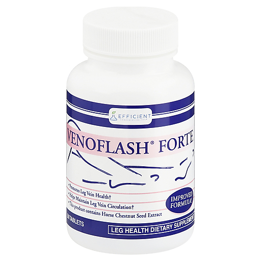 Venoflash Forte tablets by Pasteur Pharmacy, 50-count, health supplement for circulation and vein health, natural ingredients.