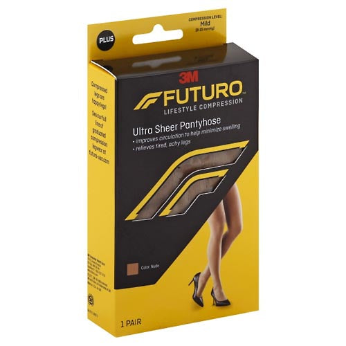 Futuro Ultra Sheer Pantyhose by Pasteur Pharmacy featuring mild compression, plus size, lightweight and sheer hosiery for comfortable wear.