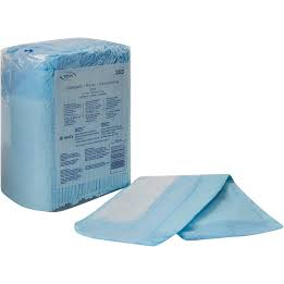 TENA® Disposable Underpads Ultra Protection in a 6x25 count case, designed for incontinence aid, with absorbent surface and waterproof backing.
