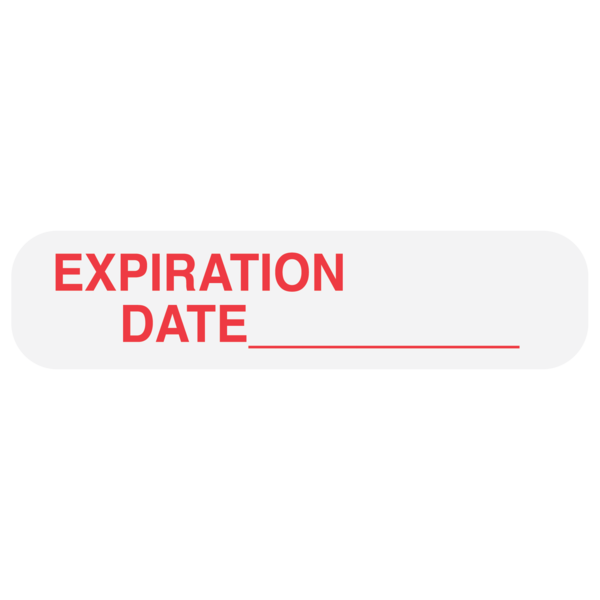 Pasteur Pharmacy Apothecary Products expiration date label on white background, designed for labels and tags.