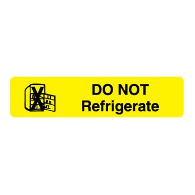 Pack of Pasteur Pharmacy Do Not Refrigerate labels and tags, 324 count, for labeling items that should not be refrigerated.
