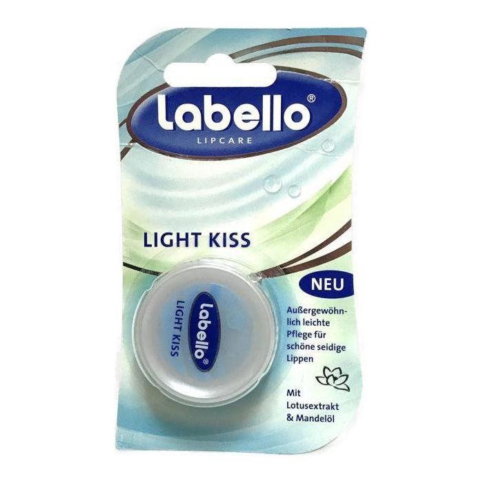 Labello Light Kiss Lip Balm in a 10ml tube, moisturizing lip care product by Pasteur Pharmacy.