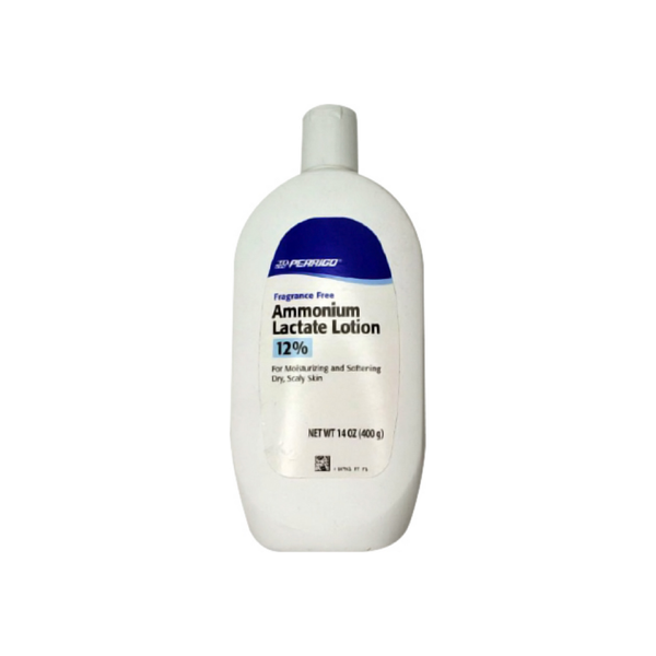 Ammonium Lactate Lotion 12% moisturizer in 400g tube, used for dry skin treatment, by Pasteur Pharmacy.