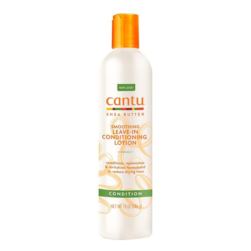 Cantu Shea Butter Leave-In Conditioning Lotion in 284g bottle, featuring creamy moisturizer for hair nourishment