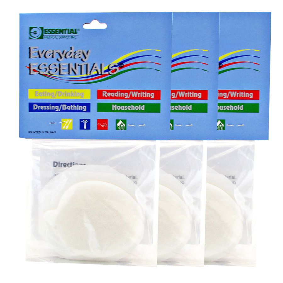 Pasteur Pharmacy Everyday Essentials Lotion Eze replacement pads, 2 count, shown in a clear image of soft, absorbent moisturizer pads.