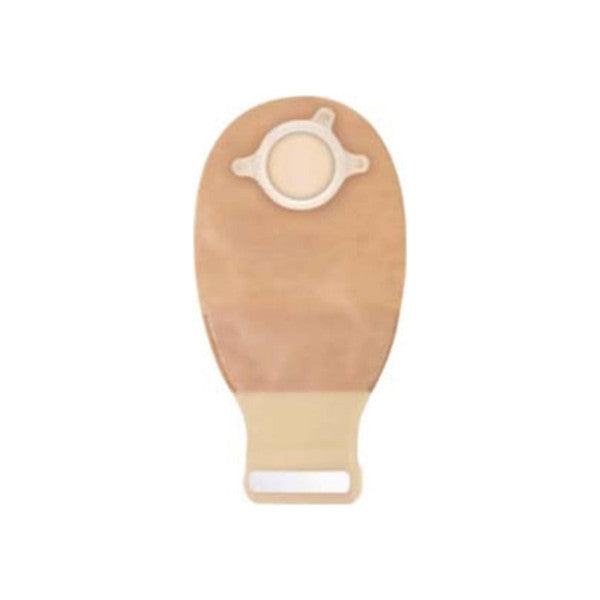 Filtered ConvaTec Natura ostomy pouch, 12-inch drainable medical pouch with secure closure, designed for comfortable stoma management.