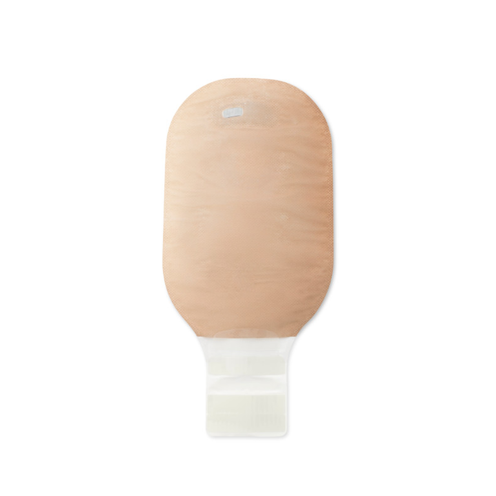 Transparent New Image Drainable Pouch 18184 by Pasteur Pharmacy, medical ostomy pouch displayed in a 10-count package.