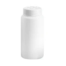 Six-ounce white HDPE dispensing bottles with twist-top caps, shown in a 24-pack for medical supply use.