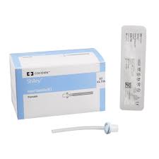 Shiley disposable inner cannula with integral 15mm connector, medical supplies by Pasteur Pharmacy, shown in close-up.