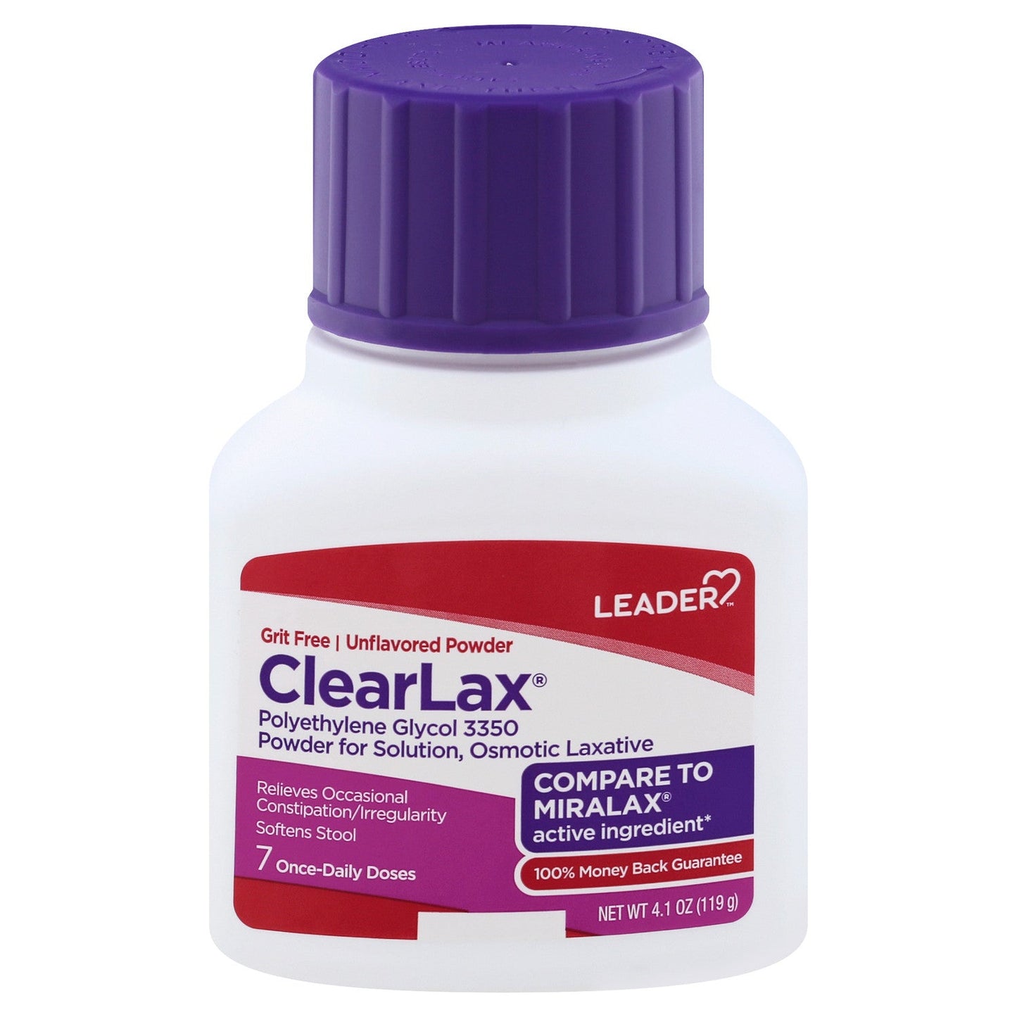 Leader Laxative Powder by Pasteur Pharmacy, 4.1 oz container, showing the medicine and packaging for digestive relief.