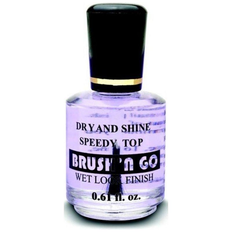 Duri Brush N Go Super Fast Top Coat nail polish by Pasteur Pharmacy, clear glossy finish in 0.61 oz bottle