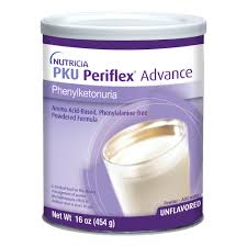 Unflavored PERIFLEX ADVANCE nutrition powder in 6x454g packages, designed for nutritious drinks and shakes by Pasteur Pharmacy.