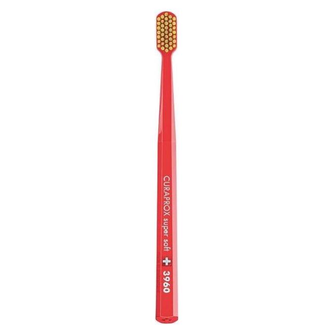Curaprox 3960 Super Soft Toothbrush for gentle oral care, featuring soft bristles ideal for sensitive gums.