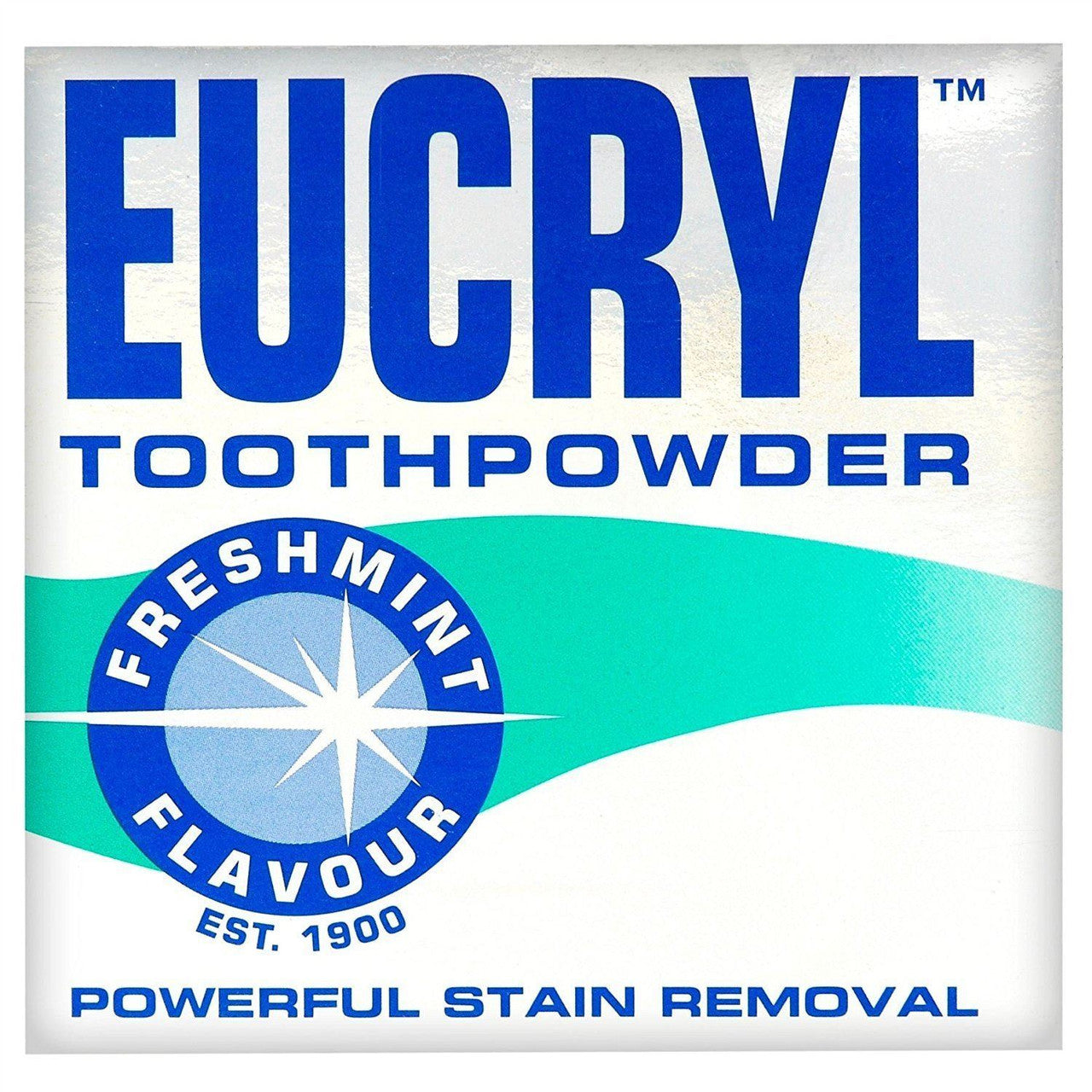 Eucryl Toothpowder Smokers Powder Fresh in 50ml tube, oral care product by Pasteur Pharmacy, showing the packaging and label.