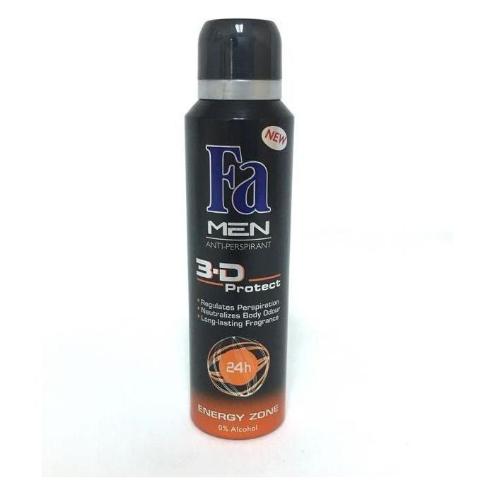 Fa Deo Spray Energy Zone Men by Pasteur Pharmacy, 150ml, personal care spray with energetic scent for men.