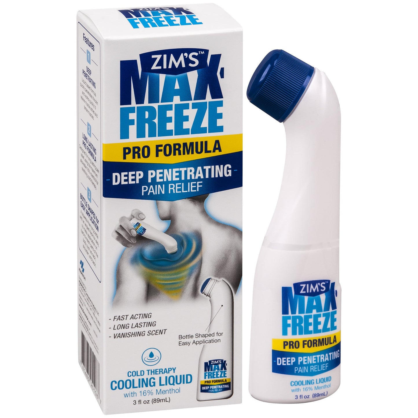 Zim's Pain Relief Deep Penetrating Pro Formula in a 3 oz tube, personal care product for soothing muscle and joint pain.