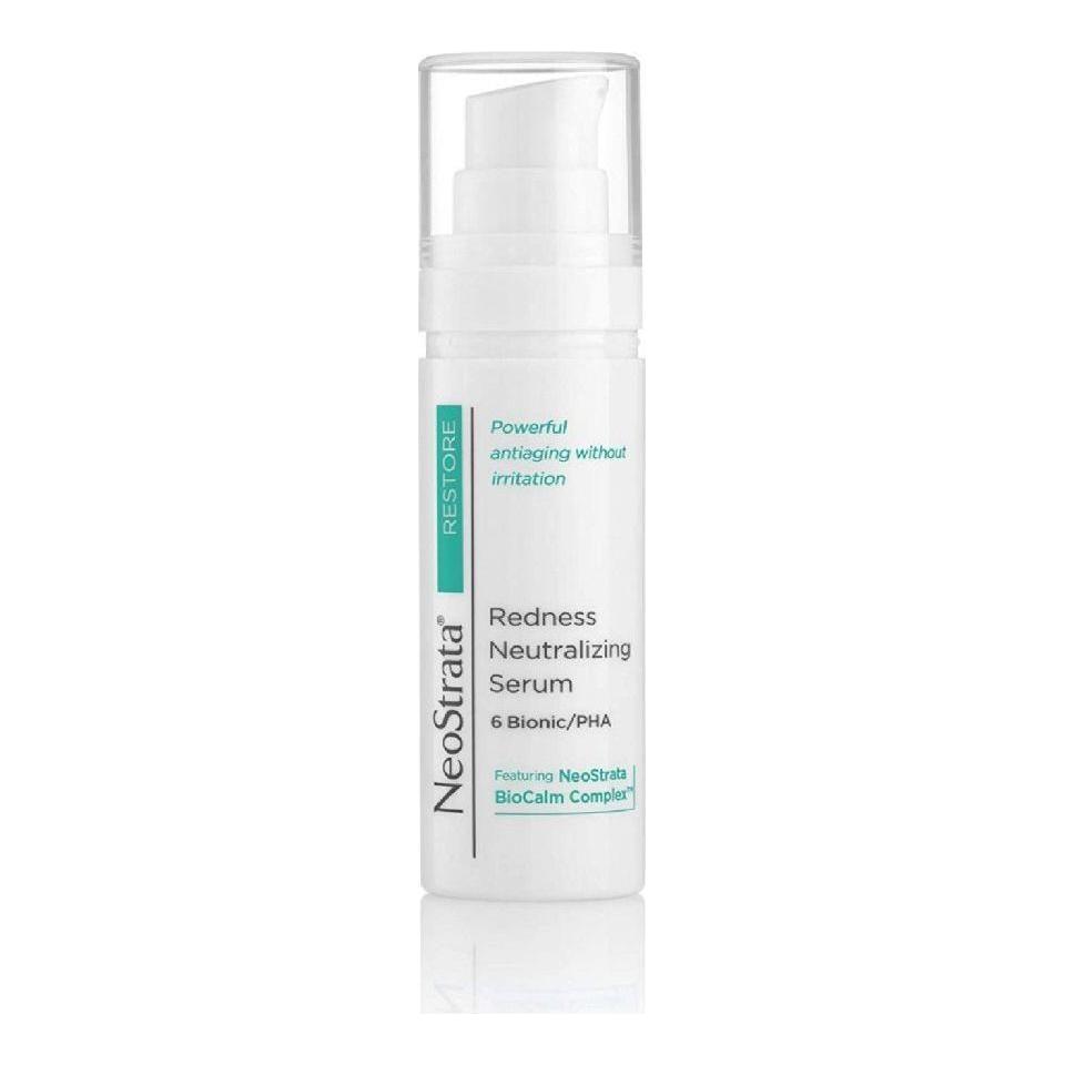 Neostrata Restore Redness Neutralizing Serum 1 oz by Pasteur Pharmacy, smooth serum in a clear bottle, designed to reduce facial redness.