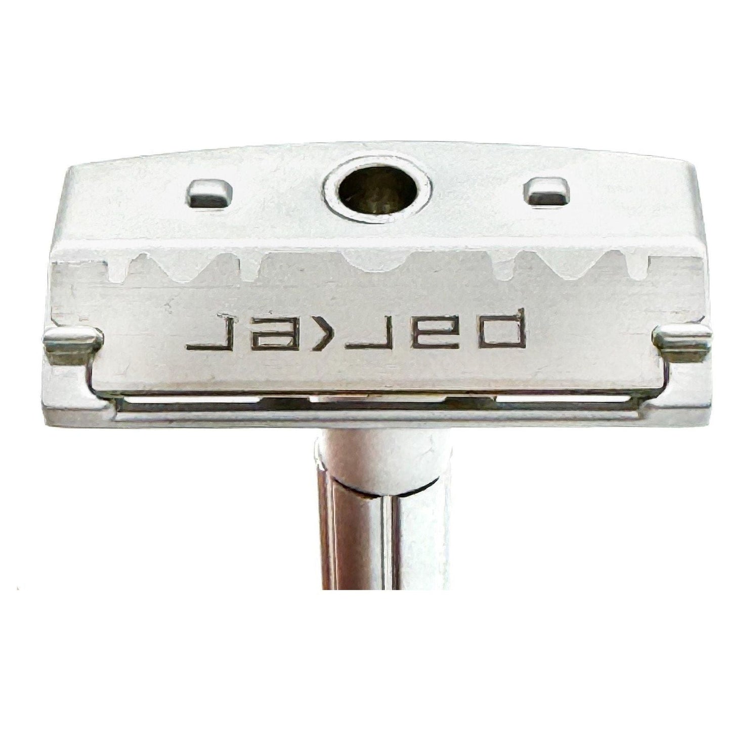 Parker SoloEdge single edge safety razor with stainless steel handle and sleek design for a close, smooth shave.