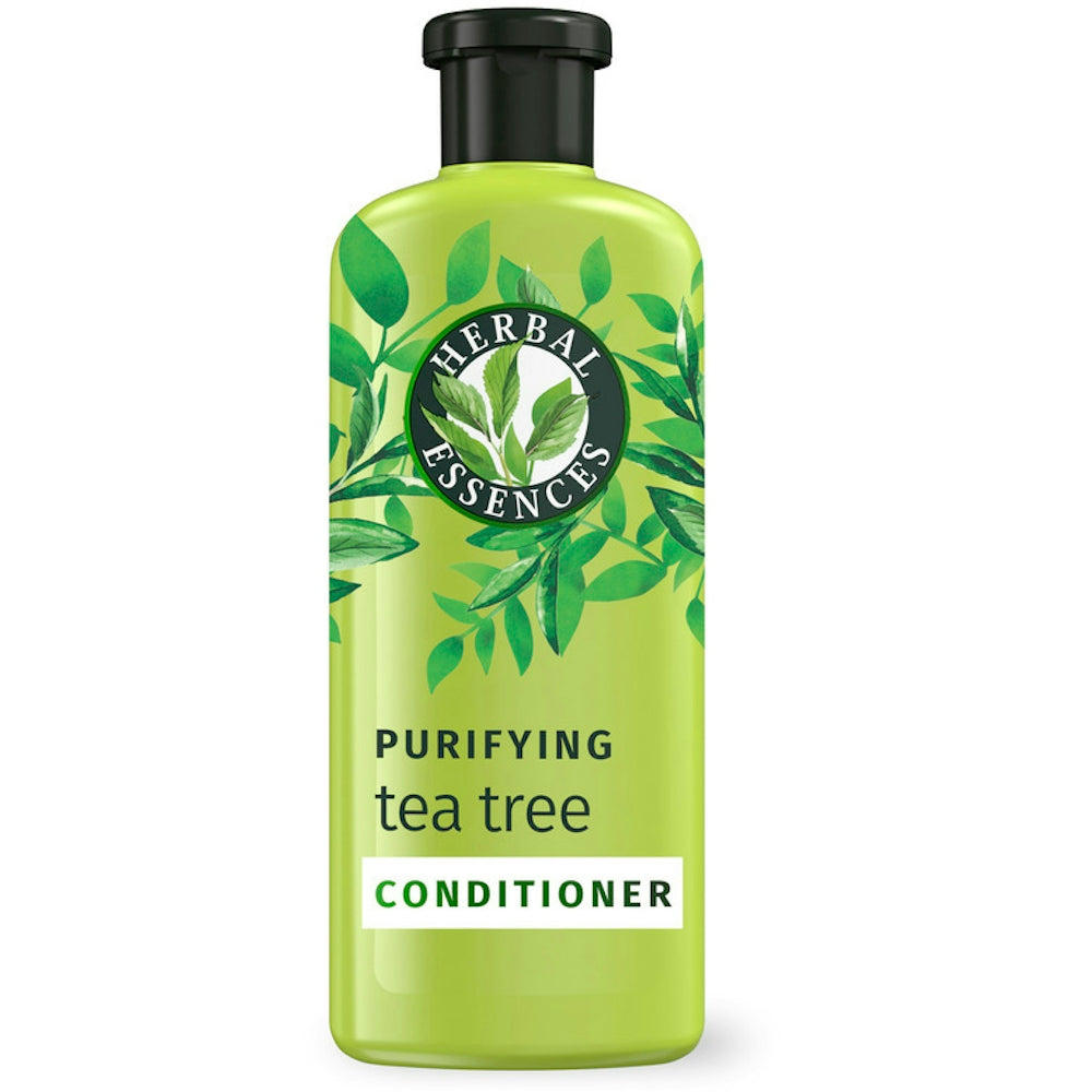 Herbal Essences Clarifying Conditioner with Tea Tree in 13.5 fl oz bottle, ideal for deep cleansing and refreshing hair.