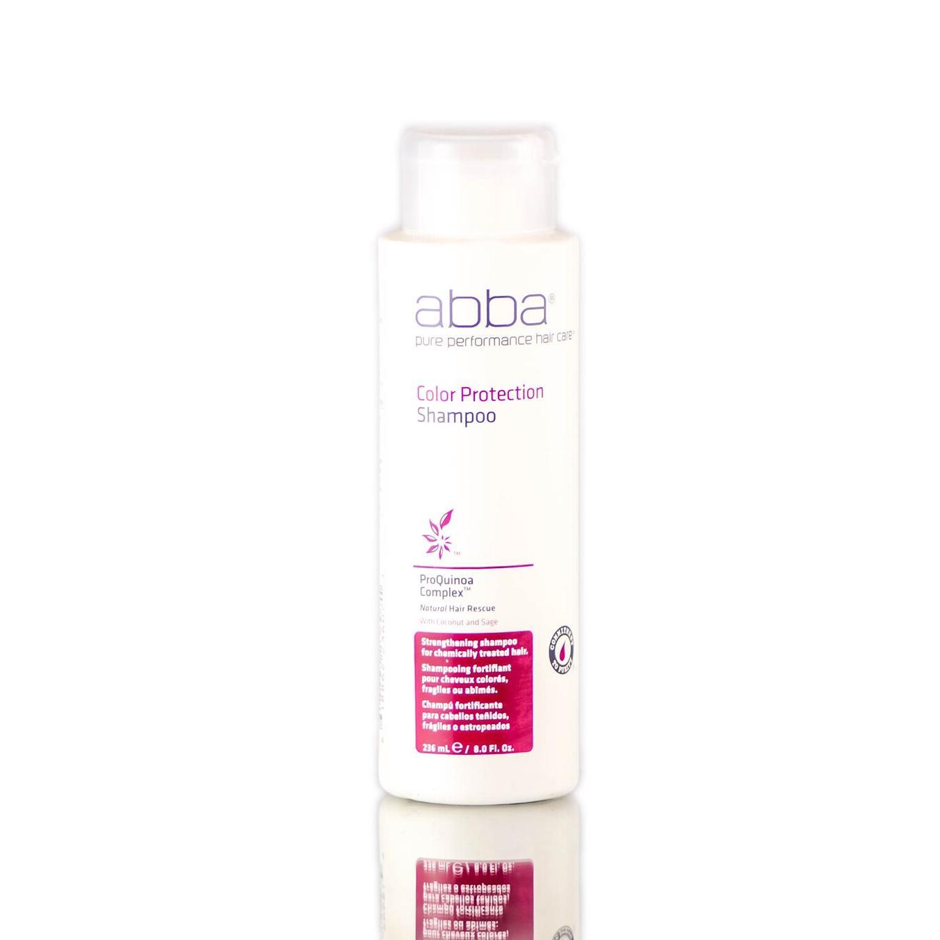 Pasteur Pharmacy Abba Color Protection Shampoo in 8.45 fl oz bottle, designed to protect and maintain color-treated hair.
