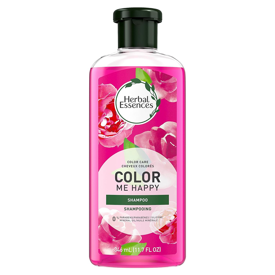 Herbal Essences Color Me Happy Shampoo in 11.7 oz bottle, natural shampoo for vibrant color and healthy hair