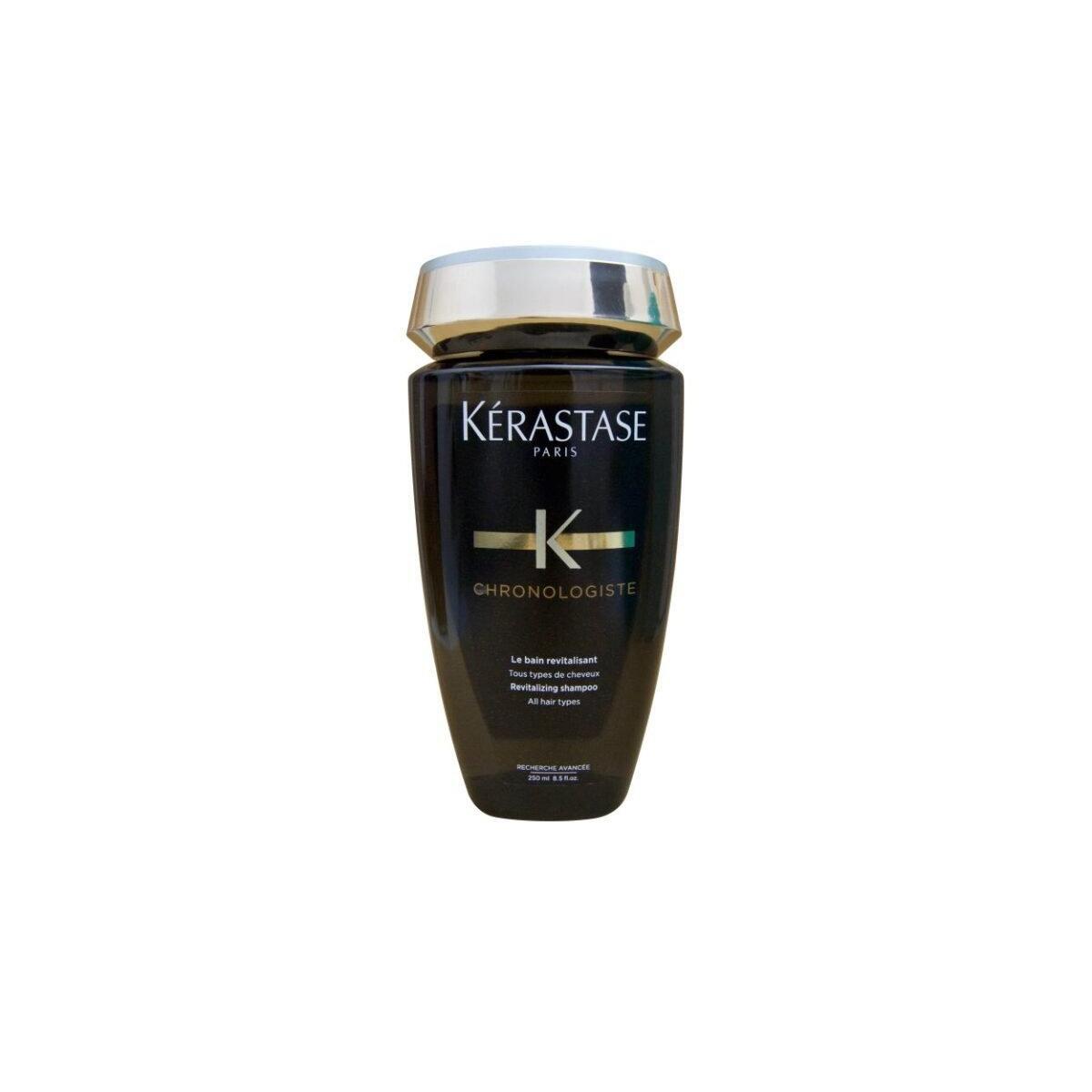 Kerastase Chronologiste Bain Revitalisant Shampoo in 250ml bottle, nourishing hair and scalp, natural-looking hair care product