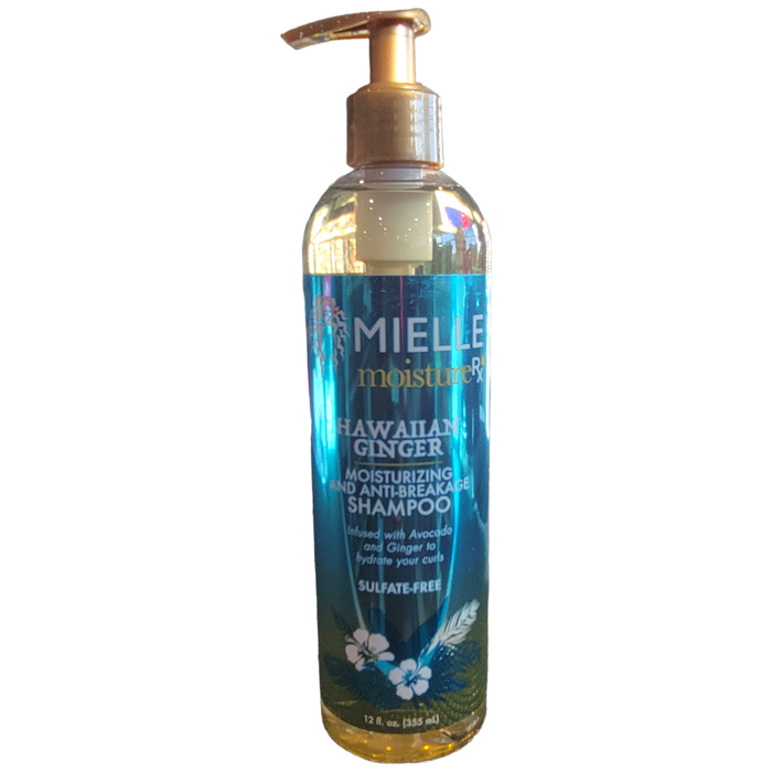 Mielle Moisture RX Hawaiian Ginger Conditioner in 12oz bottle, natural ingredients, for nourishing and hydrating hair.