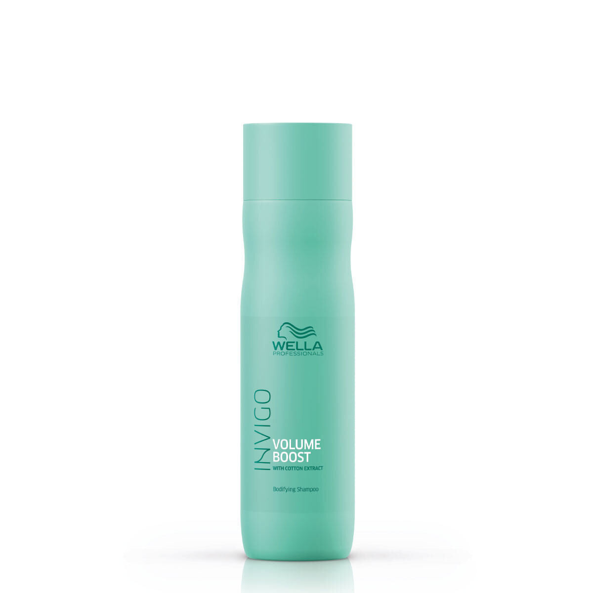 Wella Invigo Volume Boost Bodifying Shampoo bottle with label, showcasing a clear, professional shampoo product for voluminous hair.
