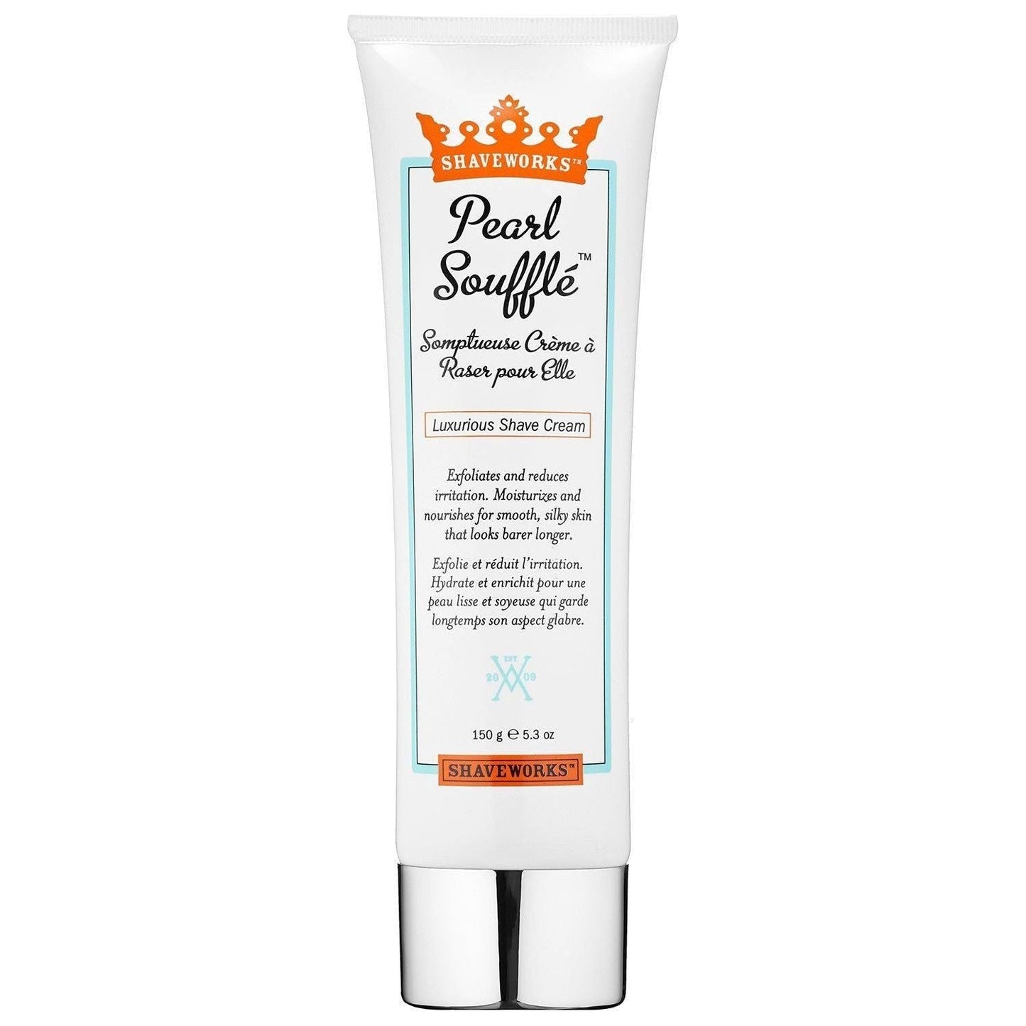 Pasteur Pharmacy Shaveworks Pearl Souffle Shave Cream 5.3 oz in a jar, smooth and creamy texture for a close shave
