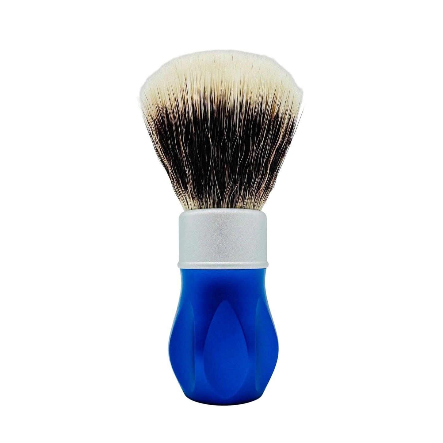 Black Alpha Brush & Shaving Co. Outlaw 26mm & 28mm shaving brush with dense bristles, designed for a smooth shaving experience.
