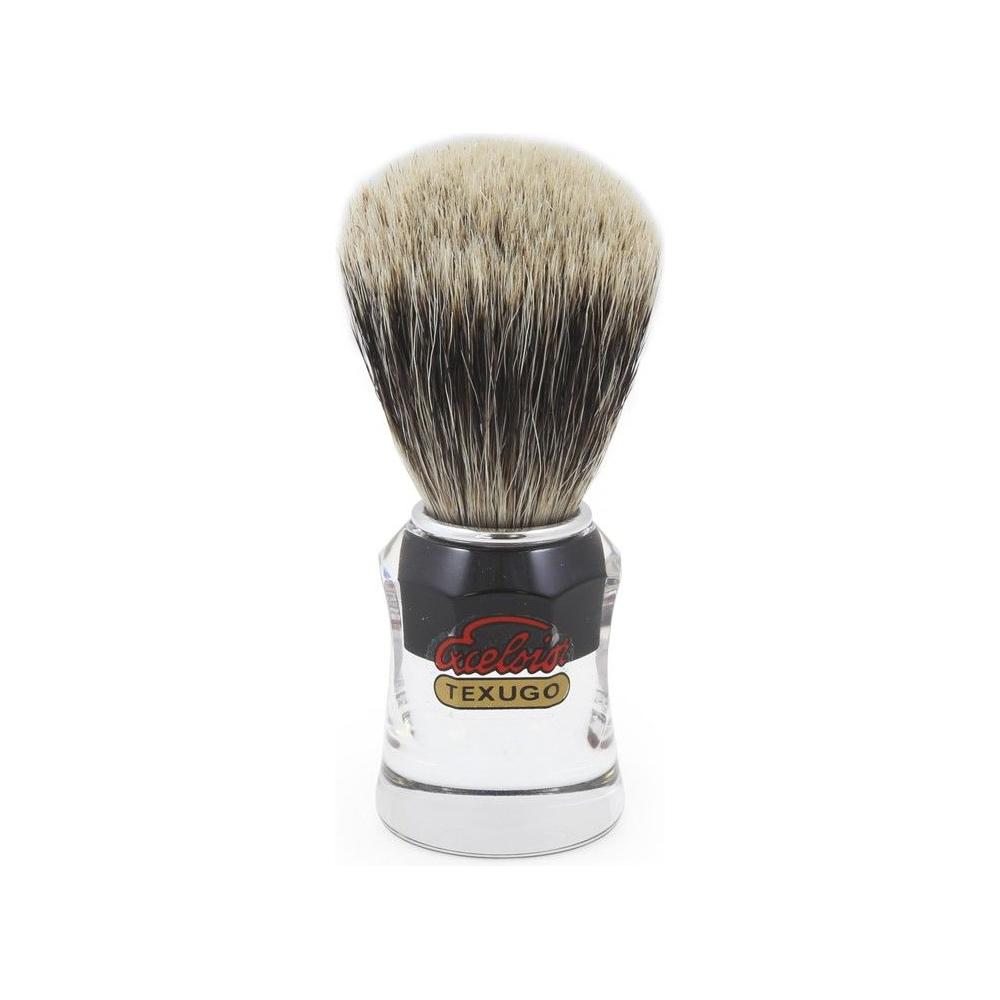 Semogue 730HD Silvertip Badger Shaving Brush with wooden handle, showcasing soft badger bristles for a smooth shave.