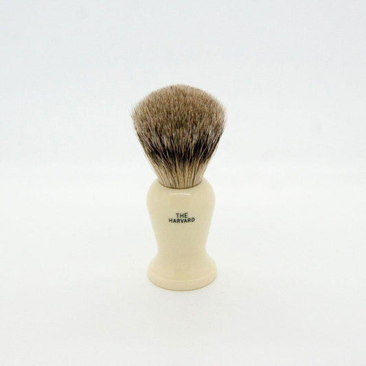 Simpsons Harvard H3 Best Badger Shaving Brush with wooden handle, soft badger bristles, ideal for traditional wet shaving.