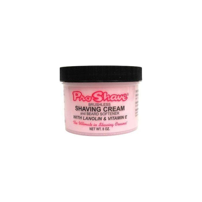 Pasteur Pharmacy Pro Shave Shaving Cream in 8oz container, creamy formula for smooth shave, displayed in a clean, white jar.