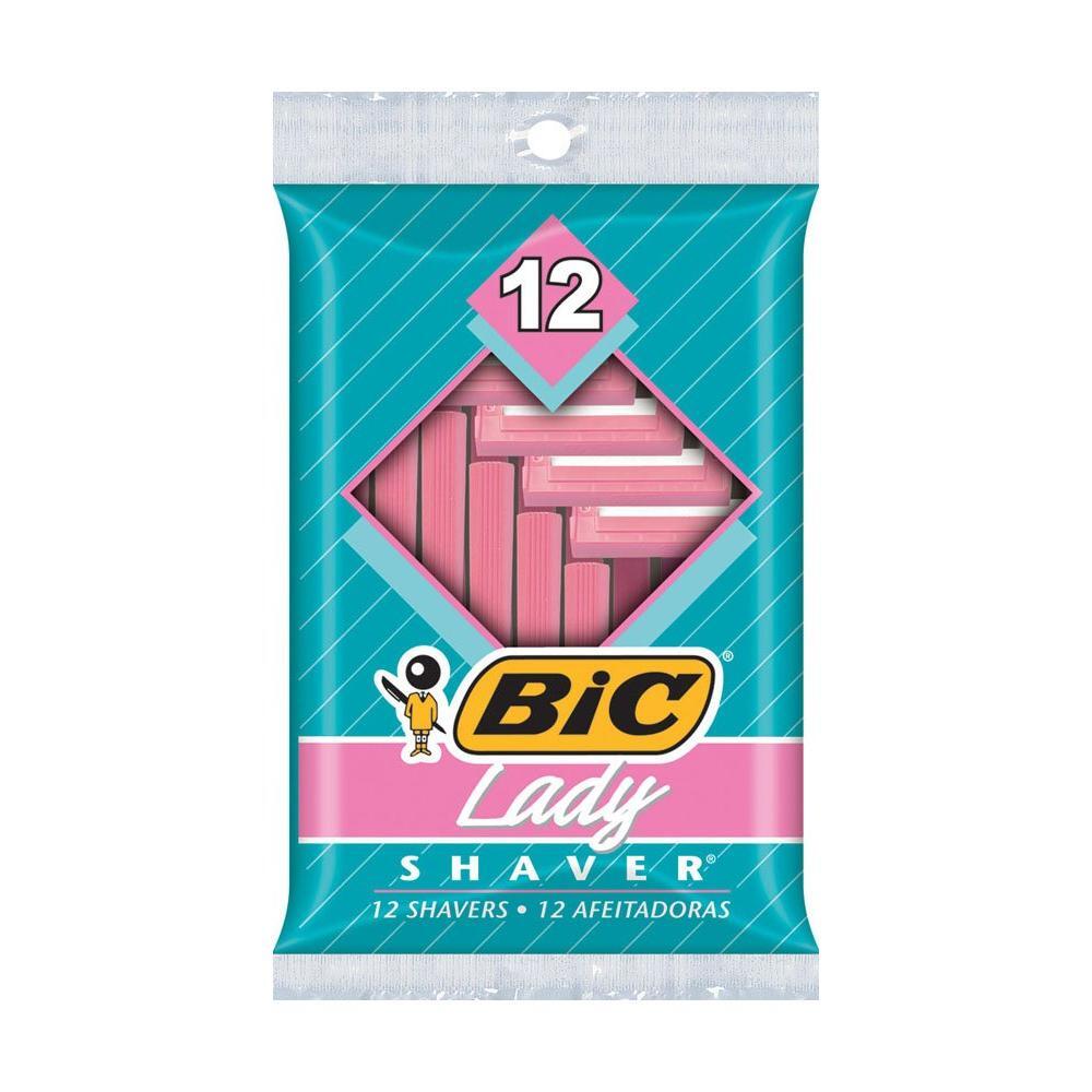 BiC Lady Shaver women's disposable razor for smooth shaving and grooming, featuring a compact design with multiple blades.