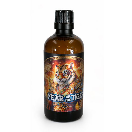 Pasteur Pharmacy HC&C Year of The Tiger shaving kit with 4 oz shaving soap in a sleek container.