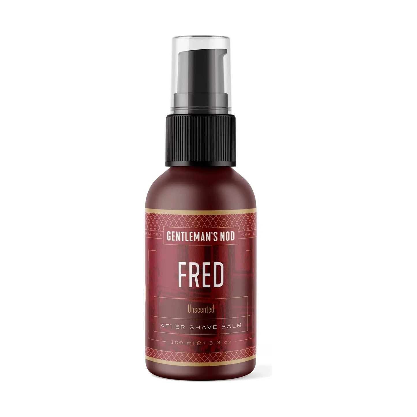 Gentleman's Nod Nro. 00 Fred Shaving Collection shaving set with cardinal base, 5 oz shaving soap, from Pasteur Pharmacy.