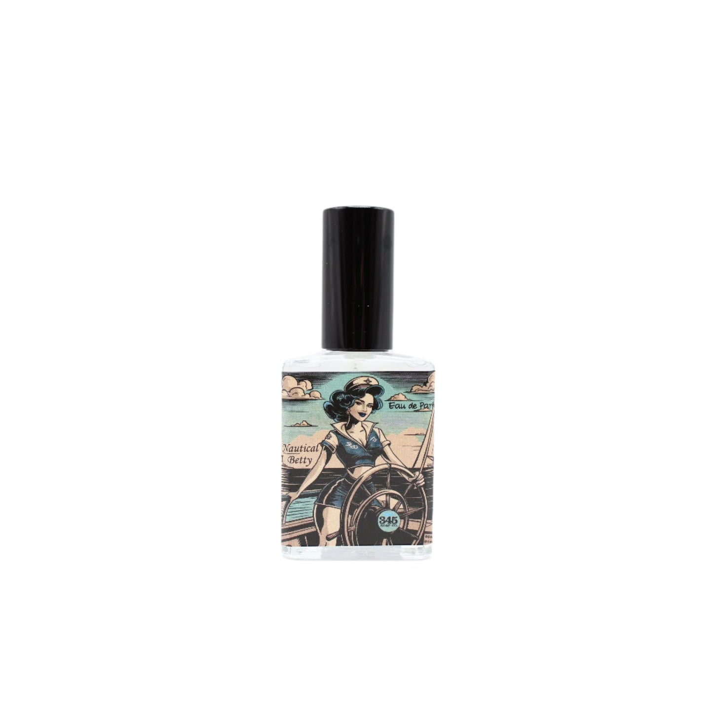 Pasteur Pharmacy Nautical Betty Shaving Collection with 4 oz shaving soap from 345 Soap Co., featuring a nautical-themed shaving set.