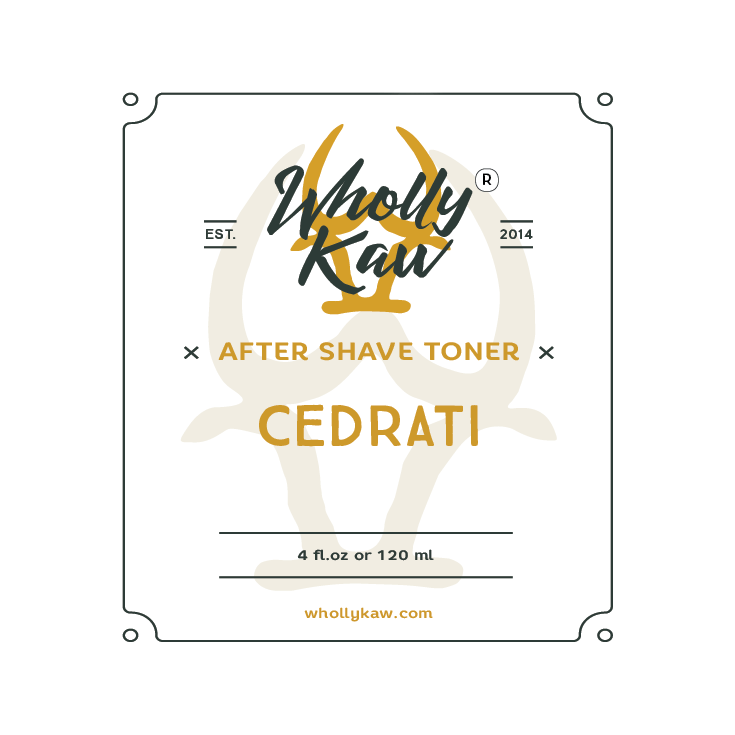 Wholly Kaw Cedrati Shaving Collection set with shaving soap, brush, and accessories from Pasteur Pharmacy for grooming.