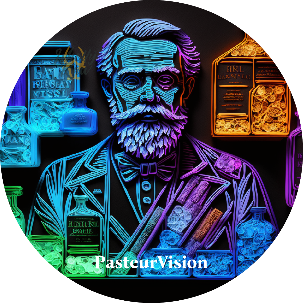 Wholly Kaw PasteurVision Shaving Collection with shaving soap, brush, and accessories from Pasteur Pharmacy.