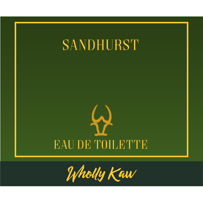 Wholly Kaw Sandhurst Shaving Collection with shaving soap, brush, and accessories in a classic grooming set by Pasteur Pharmacy.