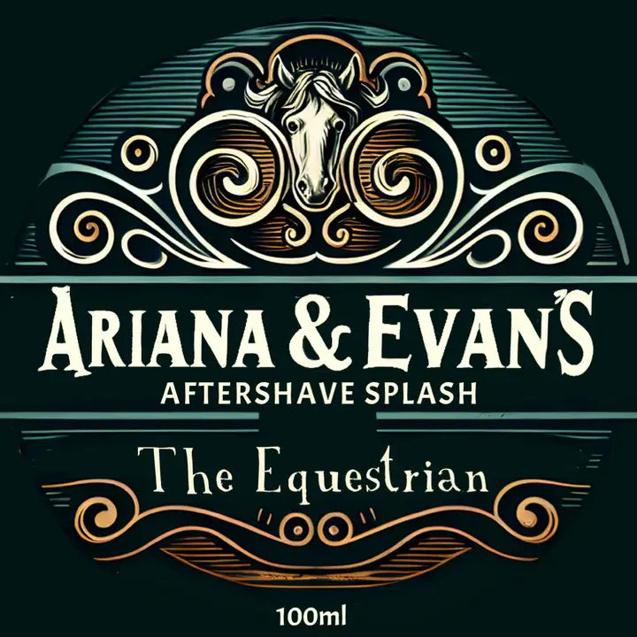 Ariana & Evans The Equestrian Shaving Collection shaving set with soap, featuring vintage packaging and grooming essentials.
