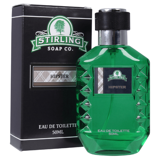 Pasteur Pharmacy Stirling Soap Co. Hipster Shaving Collection with shaving soap, brush, and accessories in a stylish set.
