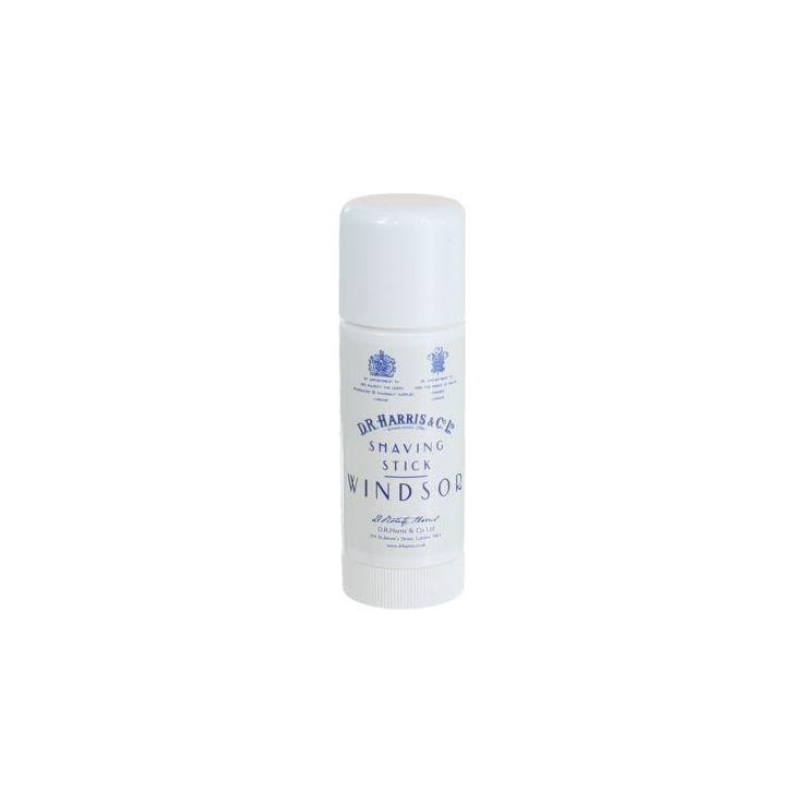 D. R. Harris & Co Windsor Shaving Stick 40g, creamy soap in a cylindrical container for traditional wet shaving.