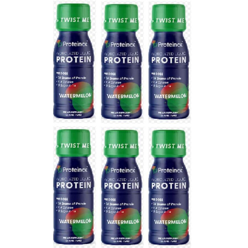 Llorens Pharmaceutical Proteinex 2Go Liquid Protein Shot Puts with 26g predigested protein in a convenient bottle.