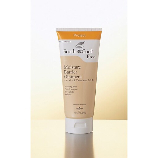 Medline Industries Soothe & Cool Moisture Barrier Ointment in 2 oz tube, skin care product for soothing and protecting skin.